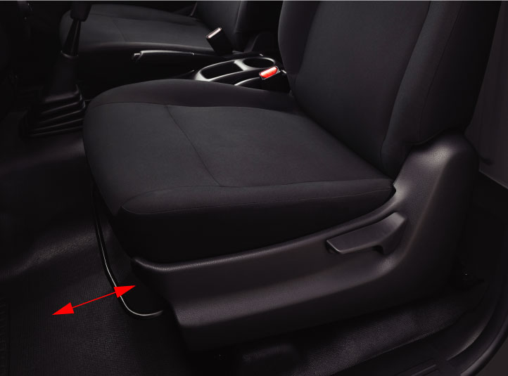 Co-driver sliding seat